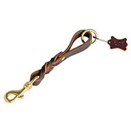 Durable Short Leather Dog Leash (Pull Tab Leash) Durable Short Leather Dog Leash (Pull Tab Leash)