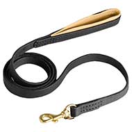 Strong Nappa Padded Leather Dog Leash Strong Nappa Padded Leather Dog Leash