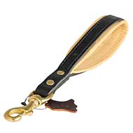 Short Padded Leather Leash For Easy Dog Handling Short Padded Leather Leash For Easy Dog Handling