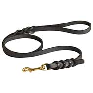Leather Dog Leash for Walking and Tracking Leather Dog Leash for Walking and Tracking